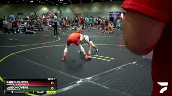 75 lbs Round 3 (6 Team) - Landon Owens, Ares Black vs Kaden Joustra, American Gladiators