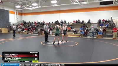 JV Boys-8 lbs Round 2 - Roman Wheatley, Cedar Rapids Kennedy vs Josh Bennett, Dubuque Hempstead