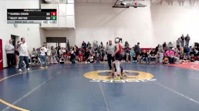 110 lbs Quarterfinal - Karisa Craig, Rifle vs Riley Meyer, Kemmerer