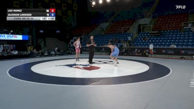 144 lbs Cons. Rd Of 64 - Leo Runez, MA vs Jackson Lininger, PA