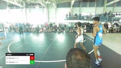 109 lbs Consi Of 8 #1 - Daniel Zamora, Threshold WC vs Nakoa Cortes, Rancho Bernardo WC