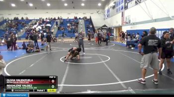 106 lbs 1st Place Match - Olivia Valenzuela, Rough House Wrestling vs Reighlene Valdez, Long Beach Poly High School Wr