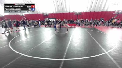 126 lbs Cons. Semi - Jayden Vanderhoof, Reedsburg Area High School Wrestling vs George Hamilton, Askren Wrestling Academy