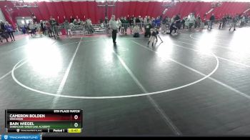 67 lbs 5th Place Match - Bain Wiegel, Sarbacker Wrestling Academy vs Cameron Bolden, Wisconsin