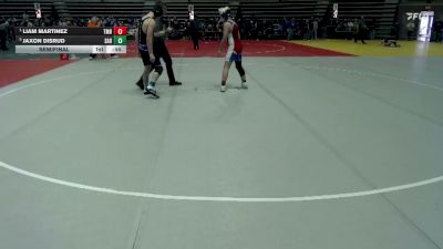 140 lbs Semifinal - Liam Martinez, TMBWWG vs Jaxon Disrud, Sartell