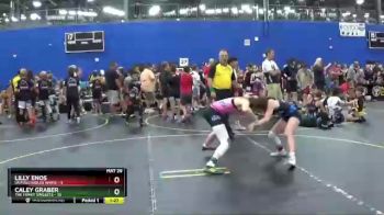 98 lbs Round 2 (6 Team) - Caley Graber, The Funky Singlets vs Lilly Enos, Untouchables White