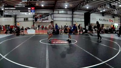 57 kg Champ. Round 2 - Nick Corday, Michigan Wrestling Club vs Matthew Marlow, Pittsburgh Wrestling Club
