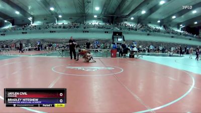 126 lbs Quarterfinal - Jaylen Civil, Missouri vs Bradley Hiteshew, Terminator Wrestling Academy