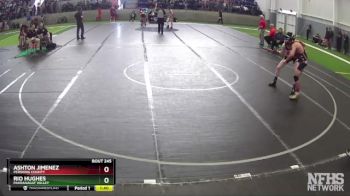 132 lbs Quarterfinal - Ashton Jimenez, Pershing County vs Rio Hughes, Pahranagat Valley