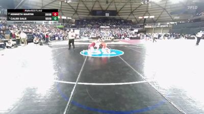 Boys 3A 150 lbs Champ. Round 3 - Caleb Dale, White River vs Kenneth Martin, Snohomish