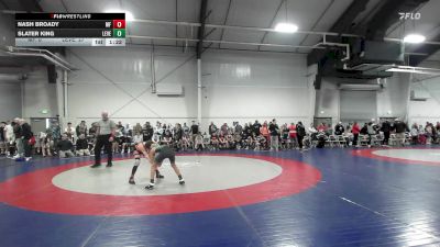 92 lbs Rr Rnd 1 - Nash Broady, Morris Fitness Orange MS vs Slater King, Level Up Wrestling MS