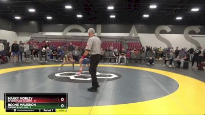 80 lbs Round 1 (8 Team) - Boone Maughon, Minions Black (GA) vs Marky Mobley, CP Wrestling Academy