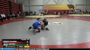 157 lbs 1st Place Match - Nathan Callaway, Millikin vs Brody Hawtrey, Dubuque