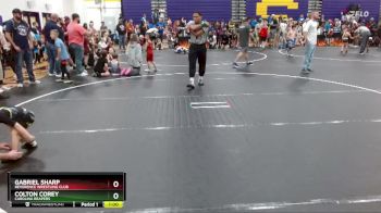 38 lbs Champ. Round 1 - Gabriel Sharp, Reverence Wrestling Club vs Colton Corey, Carolina Reapers