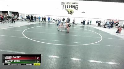 132 lbs Cons. Round 7 - Clayton Quick, Menasha vs Landen Ramsey, Plymouth