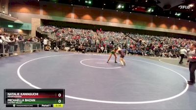 120 lbs Cons. Round 5 - Michaella Bazan, Castro Valley vs Natalie Kawaguchi, Mountainside