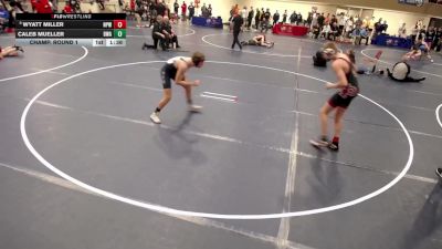 14U - 155 lbs Champ. Round 1 - Caleb Mueller, Blaine Wrestling Association vs Wyatt Miller, New Prague Wrestling