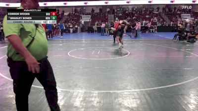 190 lbs Champ. Round 2 - Bradley Bones, Meridian vs Connor Woods, Boise