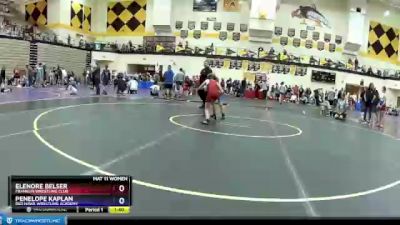 85 lbs Cons. Semi - Elenore Belser, Franklin Wrestling Club vs Penelope Kaplan, Red Hawk Wrestling Academy