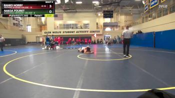 165 lbs Finals (8 Team) - Banks Norby, Western Wyoming College vs Nakoa Fouret, Clackamas Community College