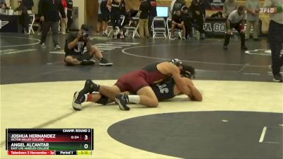 149 lbs Champ. Round 2 - Joshua Hernandez, Victor Valley College vs Angel Alcantar, East Los Angeles College