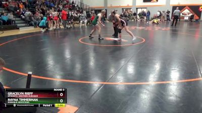 G-7 lbs Round 3 - Gracelyn Rieff, Epworth, Western Dubuque vs Rayna Timmerman, Dubuque Hempstead