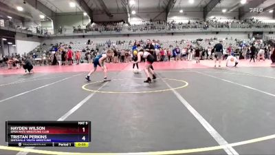 86-90 lbs Round 1 - Hayden Wilson, Open Mats Wrestling Club vs Tristan Perkins, Smithville Youth Wrestling