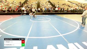 75-B lbs Quarterfinal - Tyler Gieger, Cordoba Trained vs Nico DeNardo, The Hunt Wrestling Club