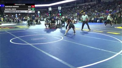 140 lbs Consi Of 16 #1 - Addyson Munoz, Clear Lake (NC) vs Rachel Critz, Marina (SS)