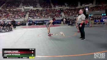 D4-120 lbs 1st Place Match - Jiovanni Chavez, Santa Cruz Valley Union Hs vs Connor Peterson, Page