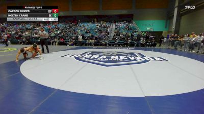 113 lbs Round Of 32 - Carson Davies, Esperanza vs Holten Crane, Bishop Kelly