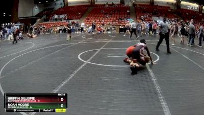 96-100 lbs Cons. Round 1 - Noah Moore, PeerPressureElite vs Griffin Gillispie, Eastwood Wrestling Club