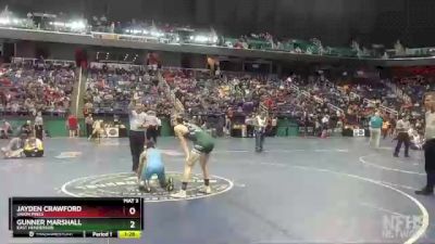 3A 120 lbs Quarterfinal - Jayden Crawford, Union Pines vs Gunner Marshall, East Henderson