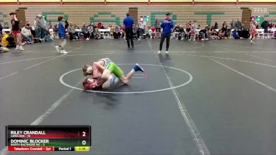 80 lbs Round 3 (6 Team) - Riley Crandall, Lions Den vs Dominic Blocker, North Baltimore WC