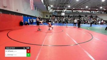132 lbs Consi Of 16 #1 - Brandon DiPaolo, Cranford vs Logan Zimmer, Moorestown