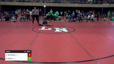 95 lbs Consi Of 8 #1 - Zachary Boudreau, Baldwinsville vs Bentley Elliott, Milford