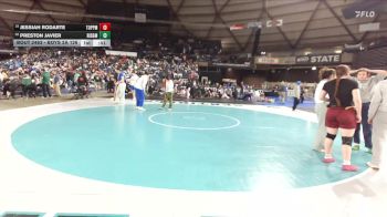 Boys 2A 126 lbs Cons. Round 2 - Jessiah Rodarte, Toppenish vs Preston Javier, Ridgefield