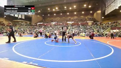 90 lbs Quarterfinal - Ridge Haynes, Panther Youth Wrestling-CPR vs Uriah Miller, Saints Wrestling Club