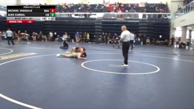 197 lbs Champ. Round 2 - Alex Cabral, Lemoore College vs Michael Vassalle, Mt. San Antonio College