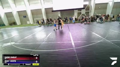 57-62 lbs Round 1 - Sadie Sweat, MT vs Roxy White, WY