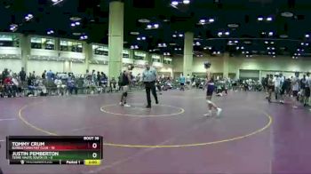 126 lbs Round 8 (10 Team) - Tommy Crum, Bubbletown Mat Club vs Justin Pemberton, Terre Haute South (1)