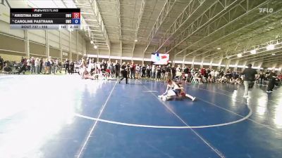 105 lbs Semifinal - Kristina Kent, Davis Wrestling Club vs Caroline Pastrana, Defiant Wrestling Club