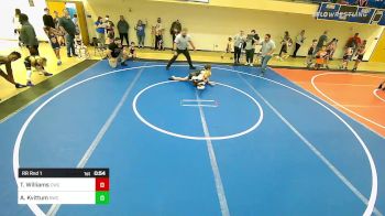 73 lbs Rr Rnd 1 - Tyrion Williams, Claremore Wrestling Club vs Alyvia Kvittum, Salina Wrestling Club