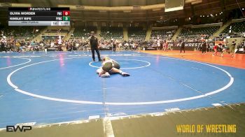 90 lbs 3rd Place - Olivia Worden, Paola Wrestling Club vs Kinsley Rife, Palmyra Youth Wrestling Club