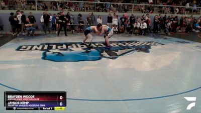 170 lbs Final - Brayden Woods, Anchor Kings Wrestling Club vs Jaykob Kemp, Soldotna Whalers Wrestling Club