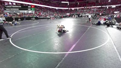 175 lbs Cons. Semis - Max Peterson, Lena vs Logan Hendricks, Clinton