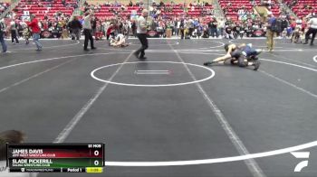 140 lbs Quarterfinal - Slade Pickerill, Salina Wrestling Club vs James Davis, Jeff West Wrestling Club