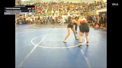 144 lbs Cons. Semi - Kaylin Murnane, Wilmington Ladies Freestyle Wr vs Roslyn Johnston, Seneca East Tigers