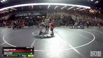 2A 170 lbs Cons. Round 1 - Niko Huff, Sebastian River vs MASON MILLER, Manatee