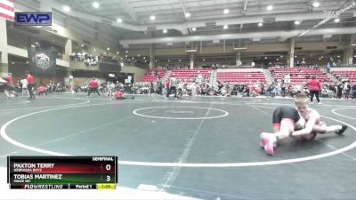 92 lbs Semifinal - Paxton Terry, Nebraska Boyz vs Tobias Martinez, Maize WC